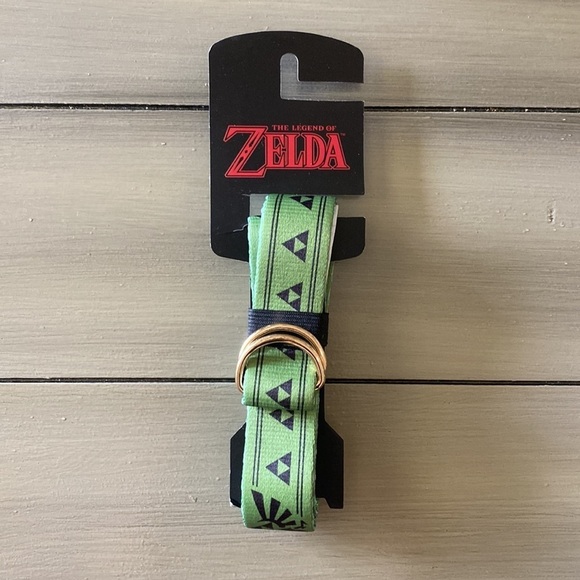 Legend Of‎ Zelda Webbed D-Ring Belt Nintendo Green - Picture 2 of 6